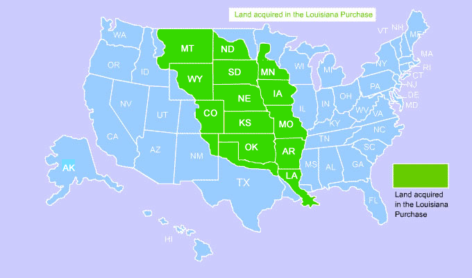 Louisiana Purchase Map