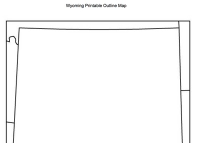 Wyoming Outline Map