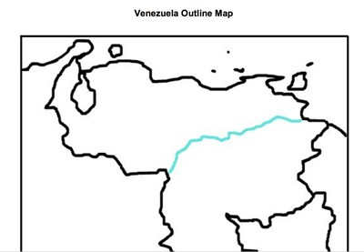 Venezuela Outline Map
