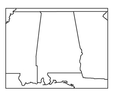 Alabama Outline Map 6beca241635bbb14a8ad7f5ce732fcbd