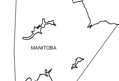 Manitoba Outline Map