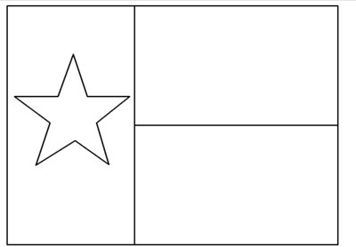 Texas Flag Outline