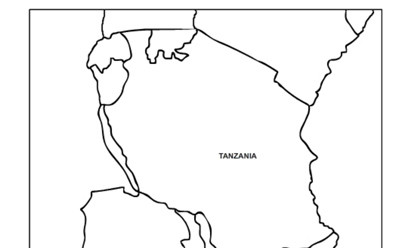 Tanzania Outline Map